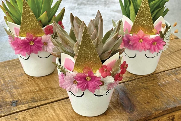 DIY Unicorn Flower Pots