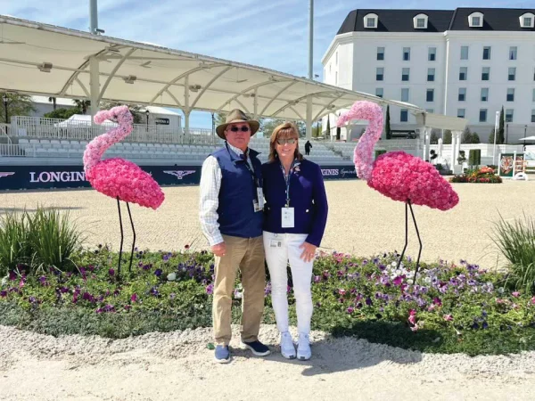 Shelley Page working in horse show operations at the World Equestrian Center.