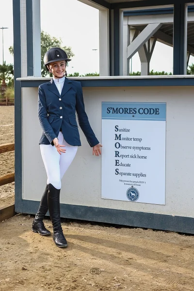 Mare demonstrating S'MORES CODE, which is the title and topic of her book.
