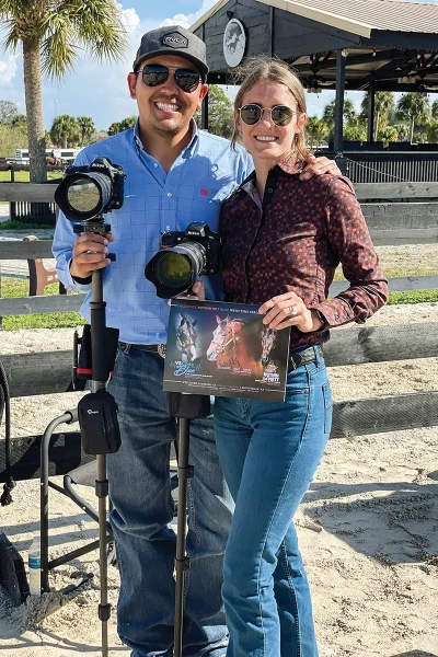 Two horse show photographers.