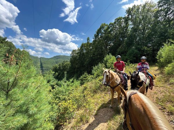 The family on their 100-mile ride.