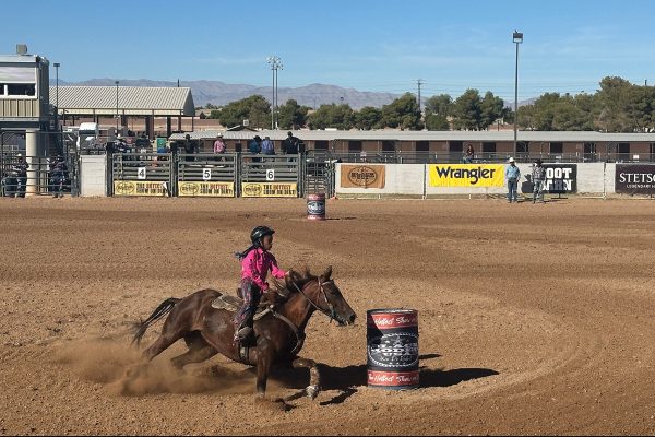 Jaeleah barrel racing.