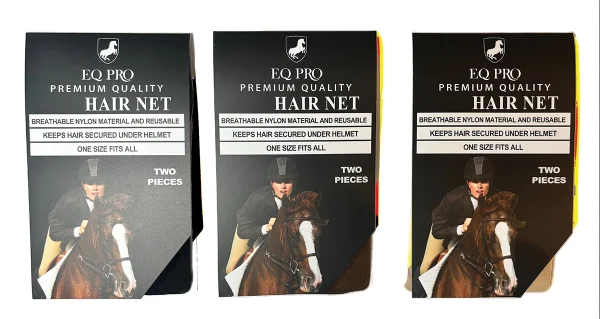 EQ PRO hairnets in their packaging.