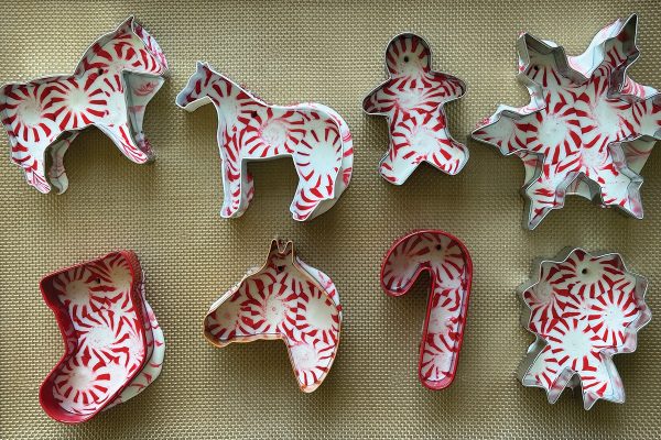 The makings in their cookie cutters.