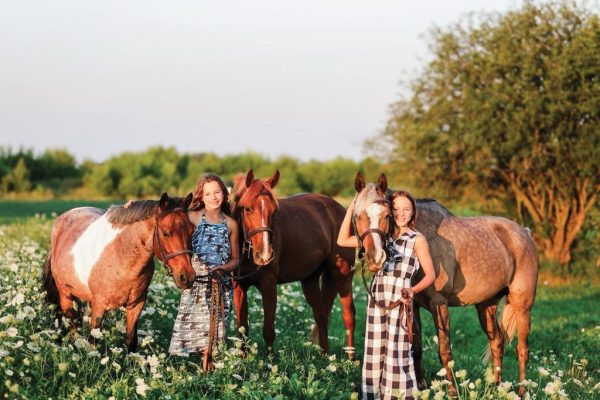 Vivian and Nora with their herd.