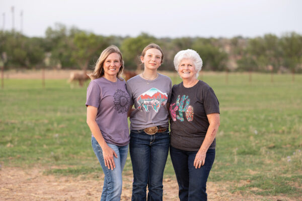 A grandmother, mother, and daughter