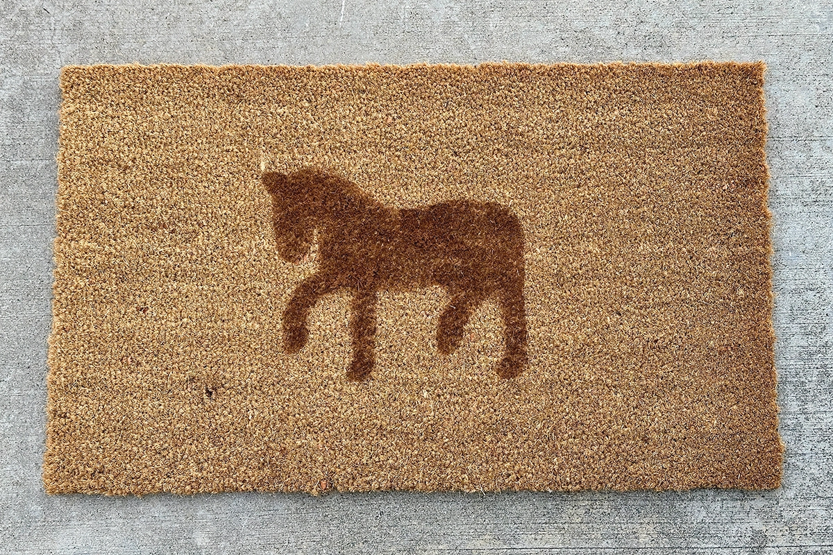 DIY Horsey Doormat