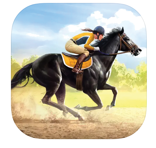 The logo for the Rival Stars Horse Racing game.