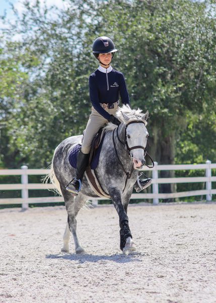 Bitcoin and Katie canter away.