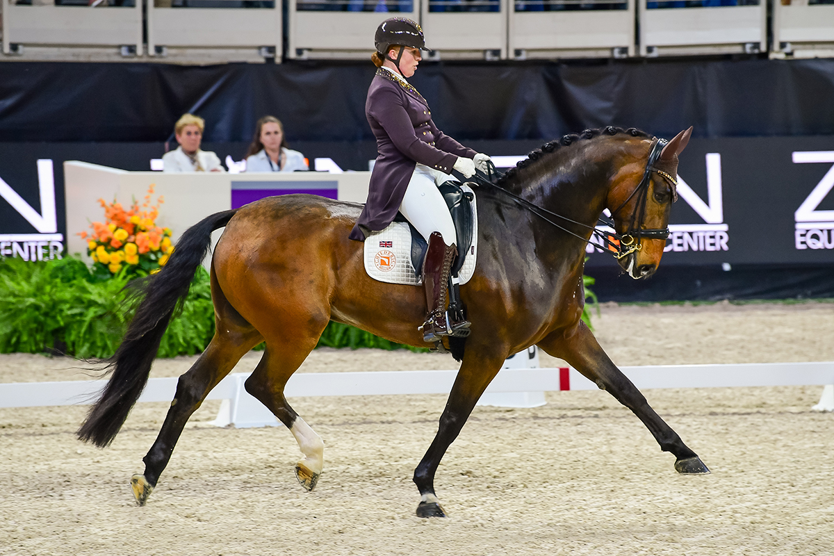 Becky Moody and Jagerbomb during their winning Freestyle.