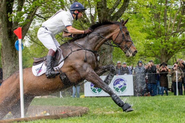 Harry Meade and ET Hop du Matz on 2025 Defender cross-country.