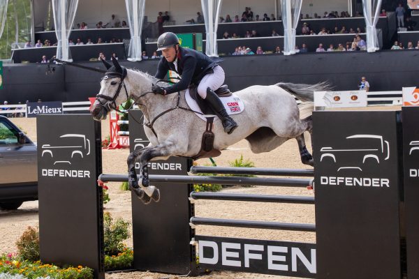 Oliver Towend and Cooley Rosalent clear the final jump at the 2024 Kentucky Three-Day Event