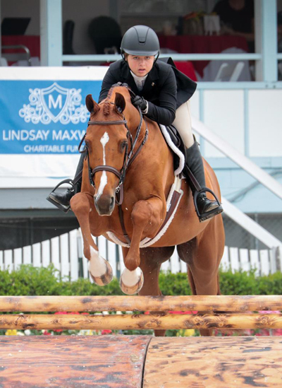 Alexa Lignelli and High Society at the Junior Hunter Championships
