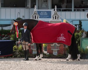 Campbell Brown and Fleetwood at the Junior Hunter Championships