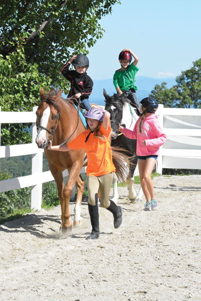 Riding Camp Lesson with Helpers