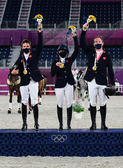 Great Britain Team Gold Jump - Tokyo Eventing Team Medals