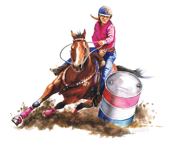 Barrel Racing Short Story: The Case of the Tipping Barrel