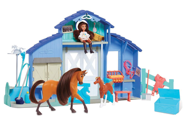 DreamWorks Spirit Riding Free Play Paddock Set - - Holiday Gift for Horse-Loving Kids