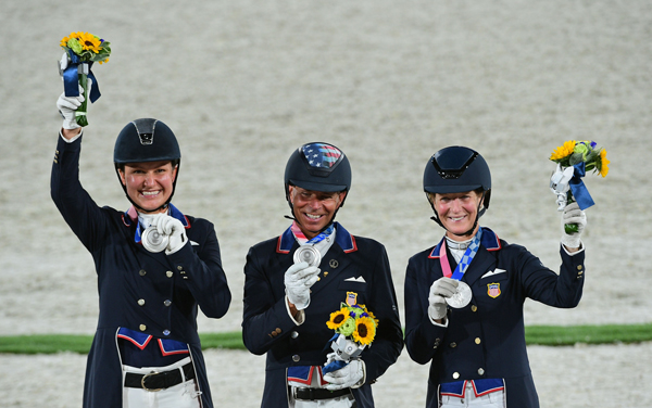 Team USA Wins Silver Medal in Dressage Team event at Tokyo Olympics
