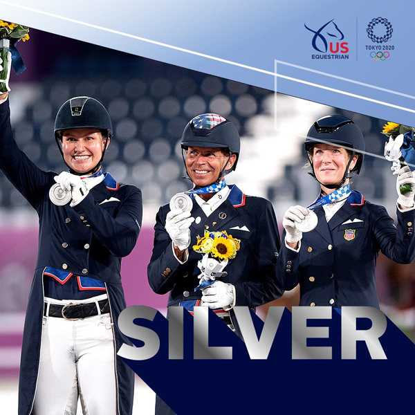 U.S. Dressage Team Silver Medal at Tokyo Olympics