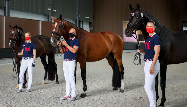 U.S. Dressage Team Combinations Pass First Horse Inspection at Olympic Games Tokyo 2020 Ahead of Competition Start Tomorrow